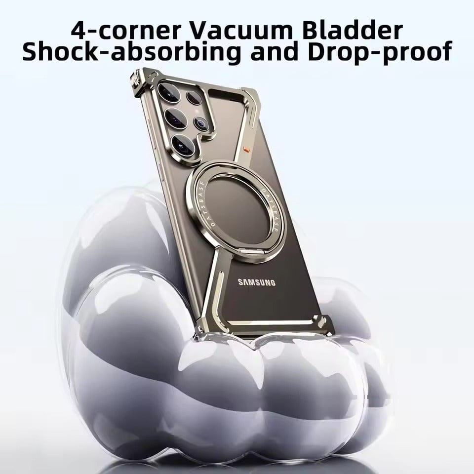 Galaxy S26 Ultra Z Shape Aluminum Metal Rotating Kickstand Frameless Design