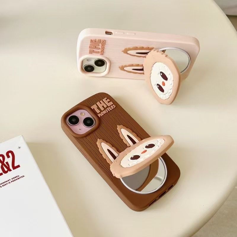 Apple iPhone 16 / Pro / Pro Max - Cute Labubu Mirror Case THE MONSTERS Edition