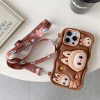 Apple iPhone 16 / Pro / Pro Max - Soft 3D LABUBU POP UP Back Cover