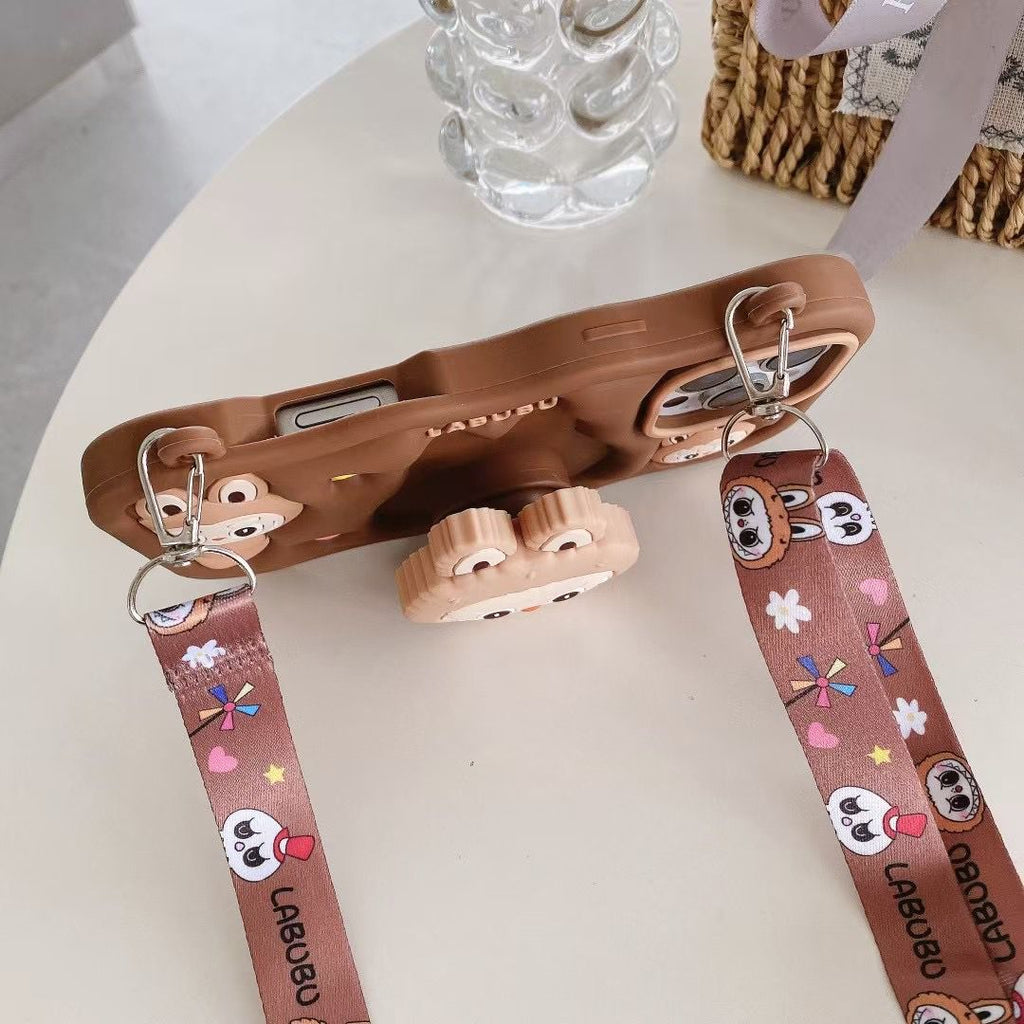 Apple iPhone 16 / Pro / Pro Max - Soft 3D LABUBU POP UP Back Cover