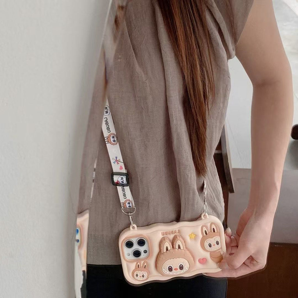 Apple iPhone 16 / Pro / Pro Max - Soft 3D LABUBU POP UP Back Cover