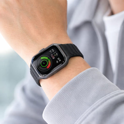 Ribbed Silicone Wave Band – For Apple Watch