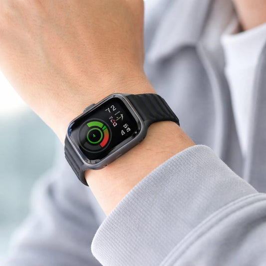 Ribbed Silicone Wave Band – For Apple Watch