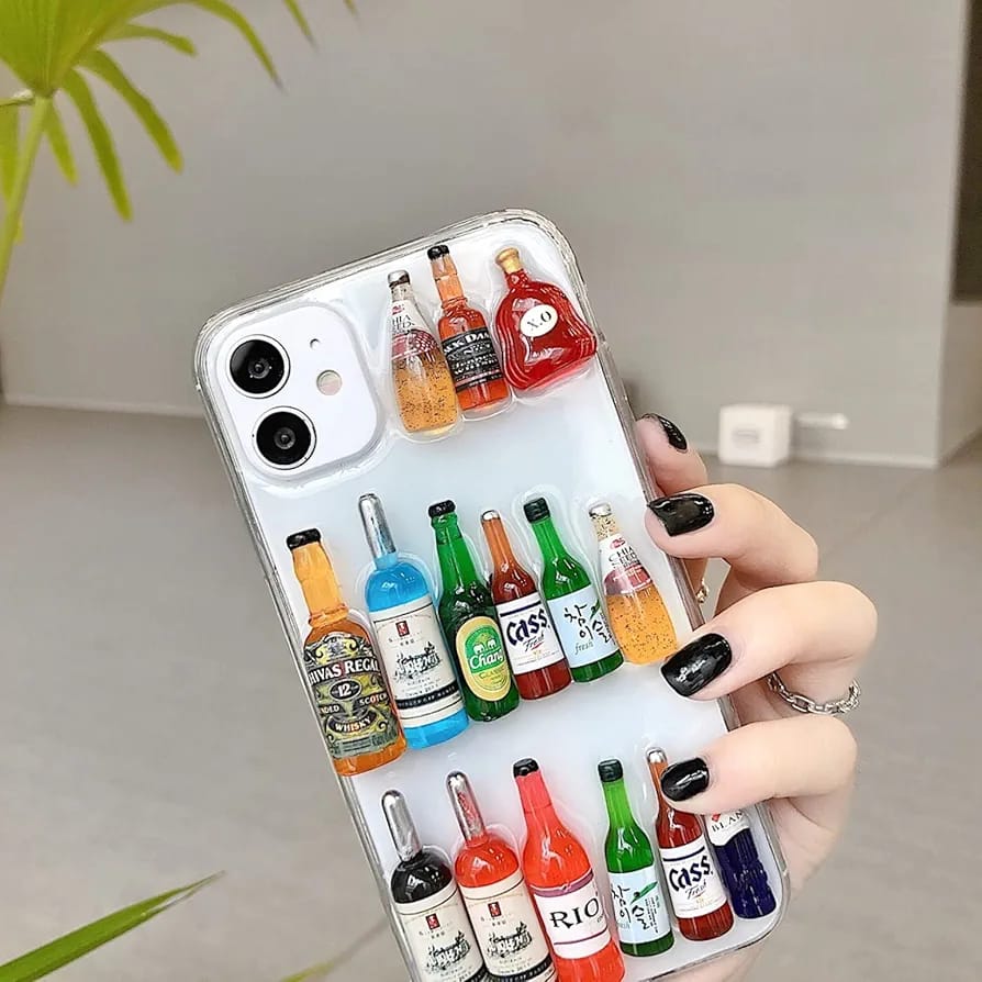 Apple iPhone Case / Cover Cute 3D Mini Bottle Design, Protective case