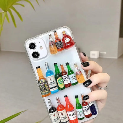 Apple iPhone Case / Cover Cute 3D Mini Bottle Design, Protective case