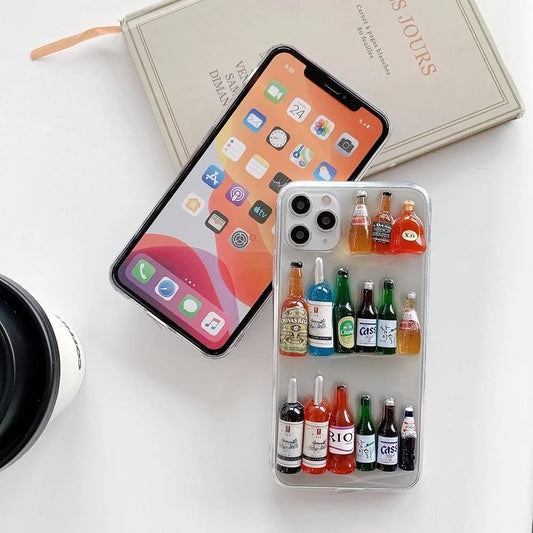 Apple iPhone Case / Cover Cute 3D Mini Bottle Design, Protective case