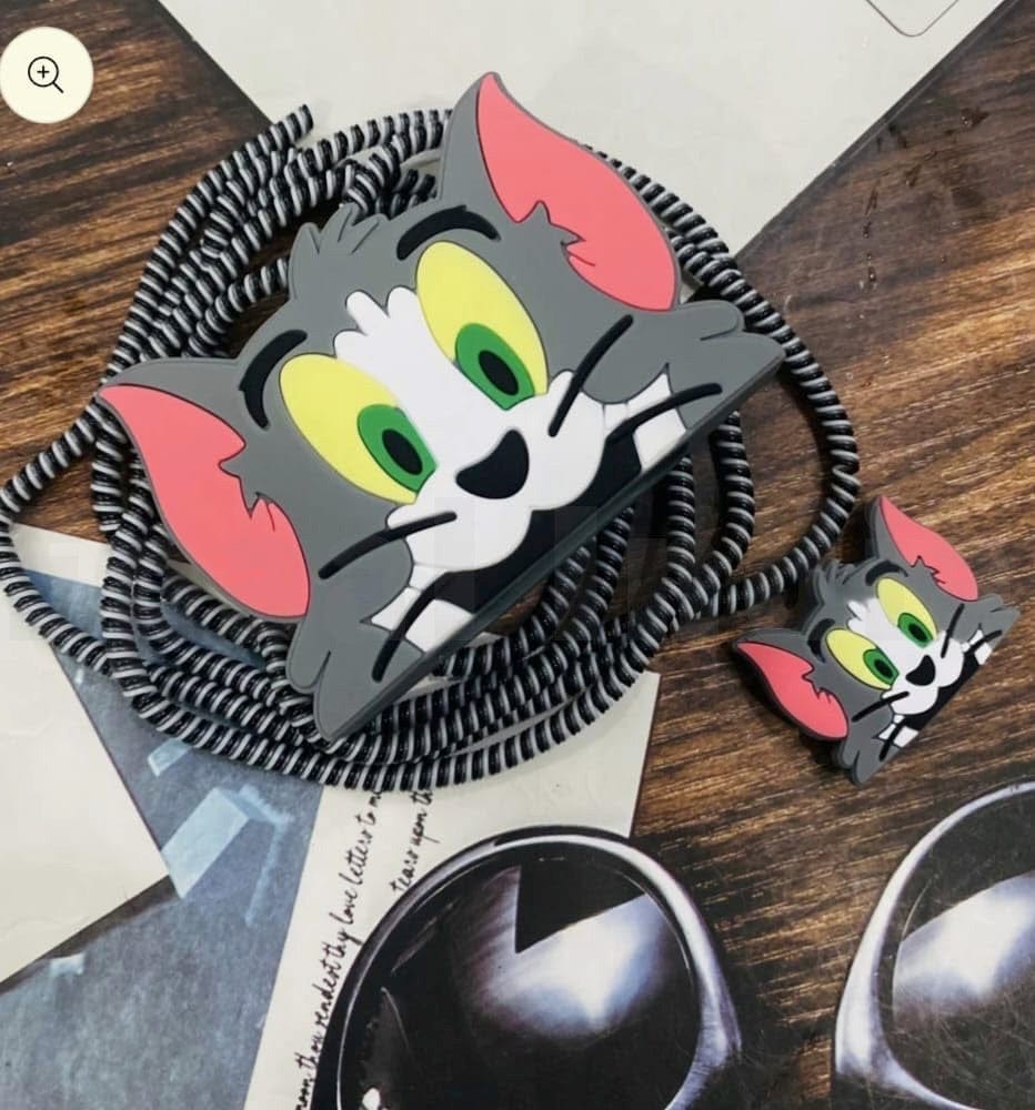 Tom Cat Cartoon Character - iPhone Charger Case