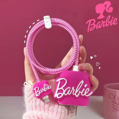Barbie inspired Cute Silicone - iPhone Charger Case