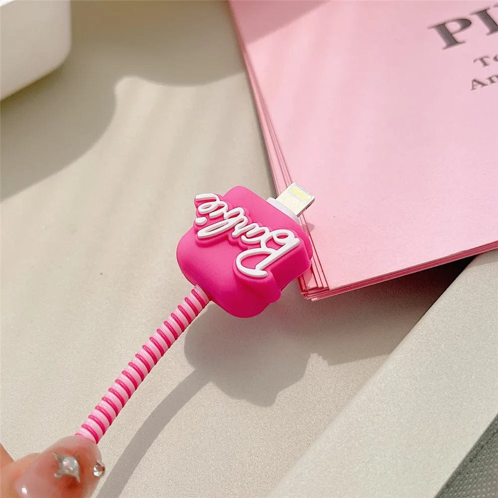 Barbie inspired Cute Silicone - iPhone Charger Case