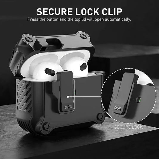 Security Lock Wireless Charging - Protective Airpods Case