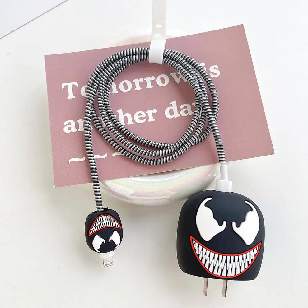 Venom inspired silicone - iPhone charger case