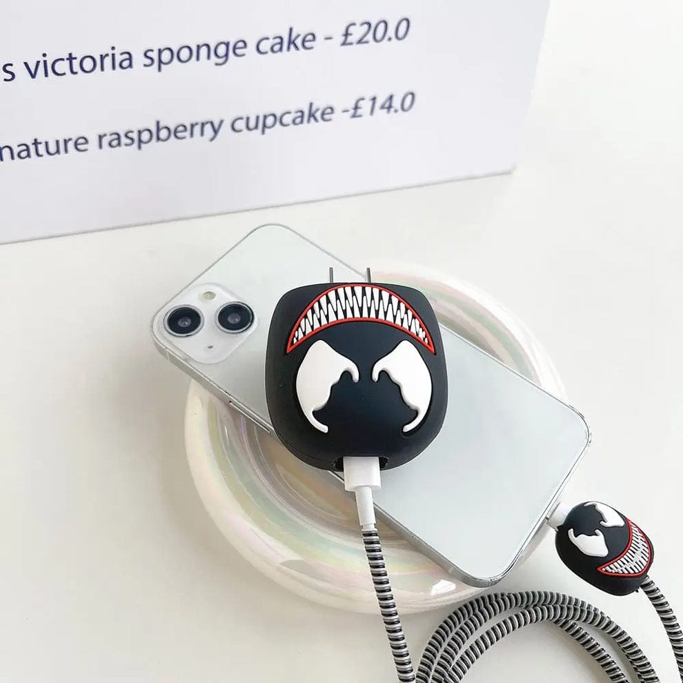 Venom inspired silicone - iPhone charger case