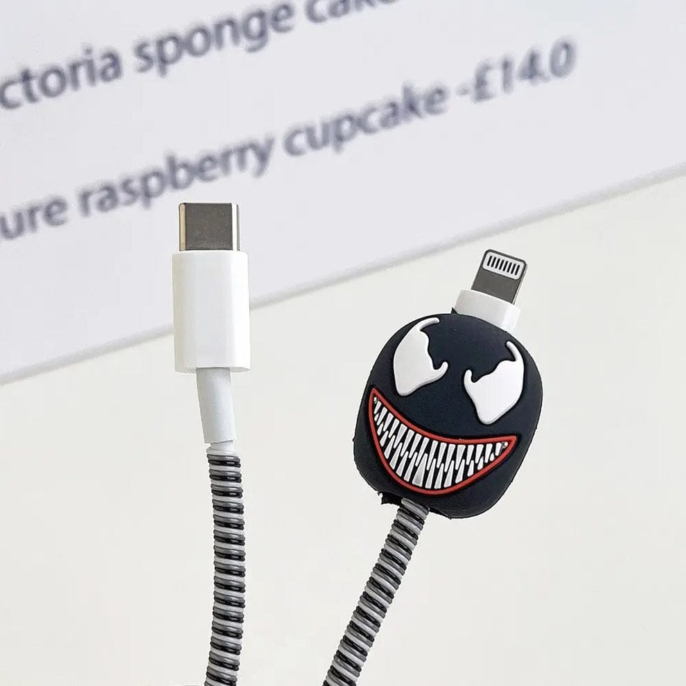 Venom inspired silicone - iPhone charger case