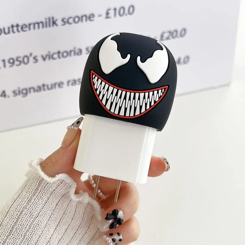 Venom inspired silicone - iPhone charger case