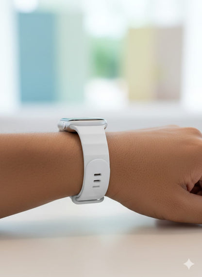 Ribbed Silicone Wave Band – For Apple Watch