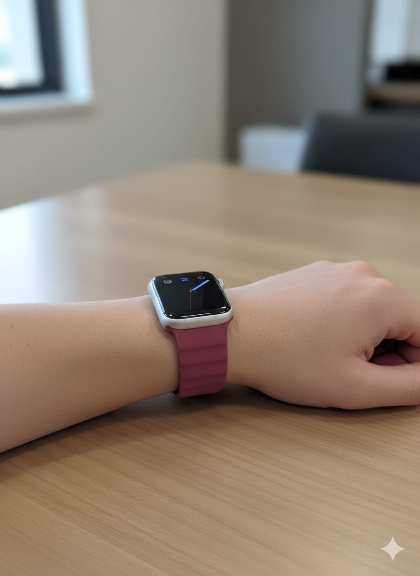 Ribbed Silicone Wave Band – For Apple Watch