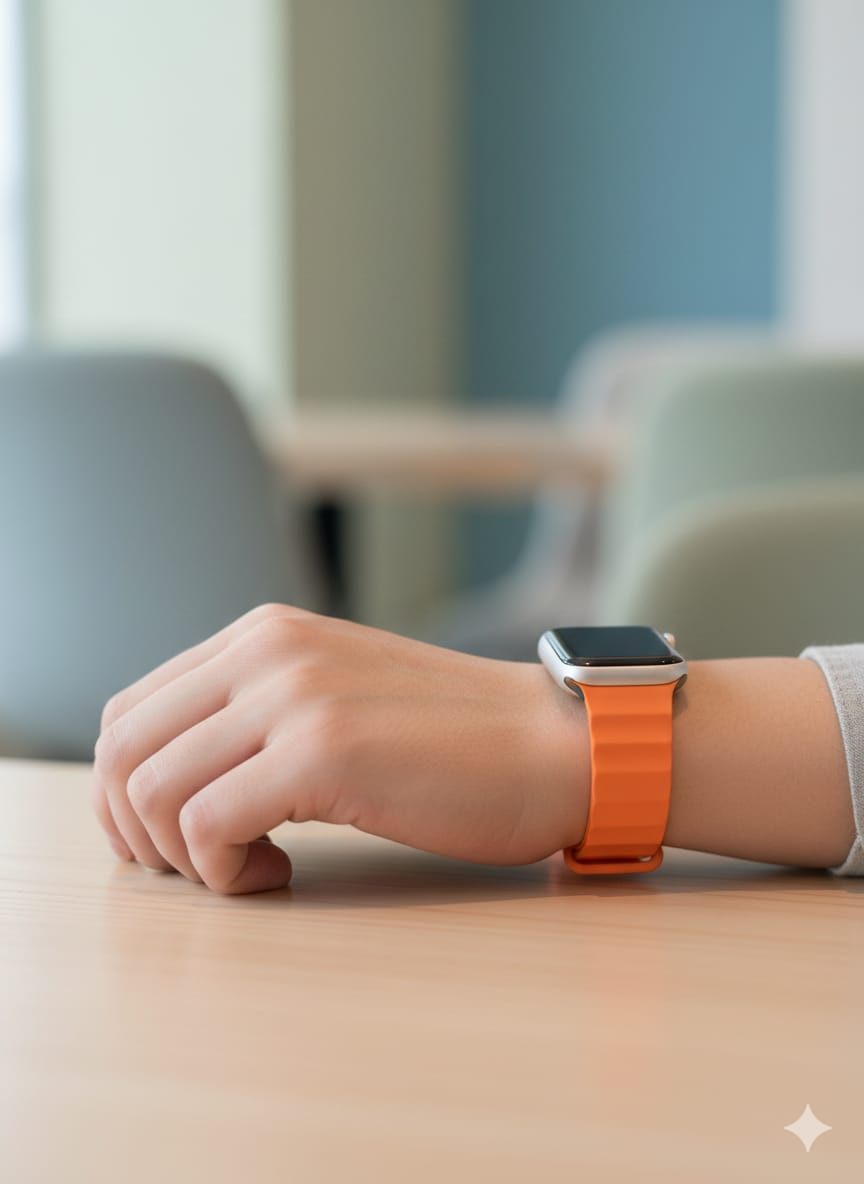 Ribbed Silicone Wave Band – For Apple Watch