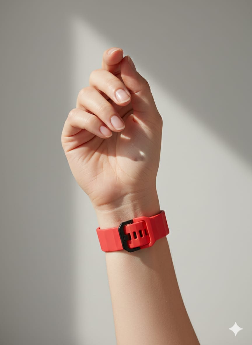 Ribbed Silicone Wave Band – For Apple Watch