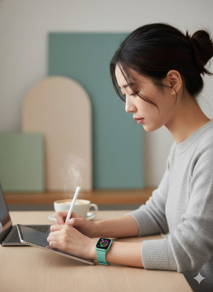 Ribbed Silicone Wave Band – For Apple Watch