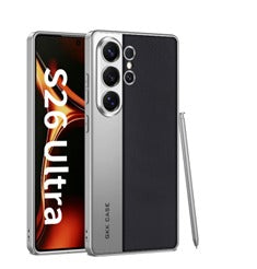 Leather Textured Protective Phone Case with Camera Lens Protection