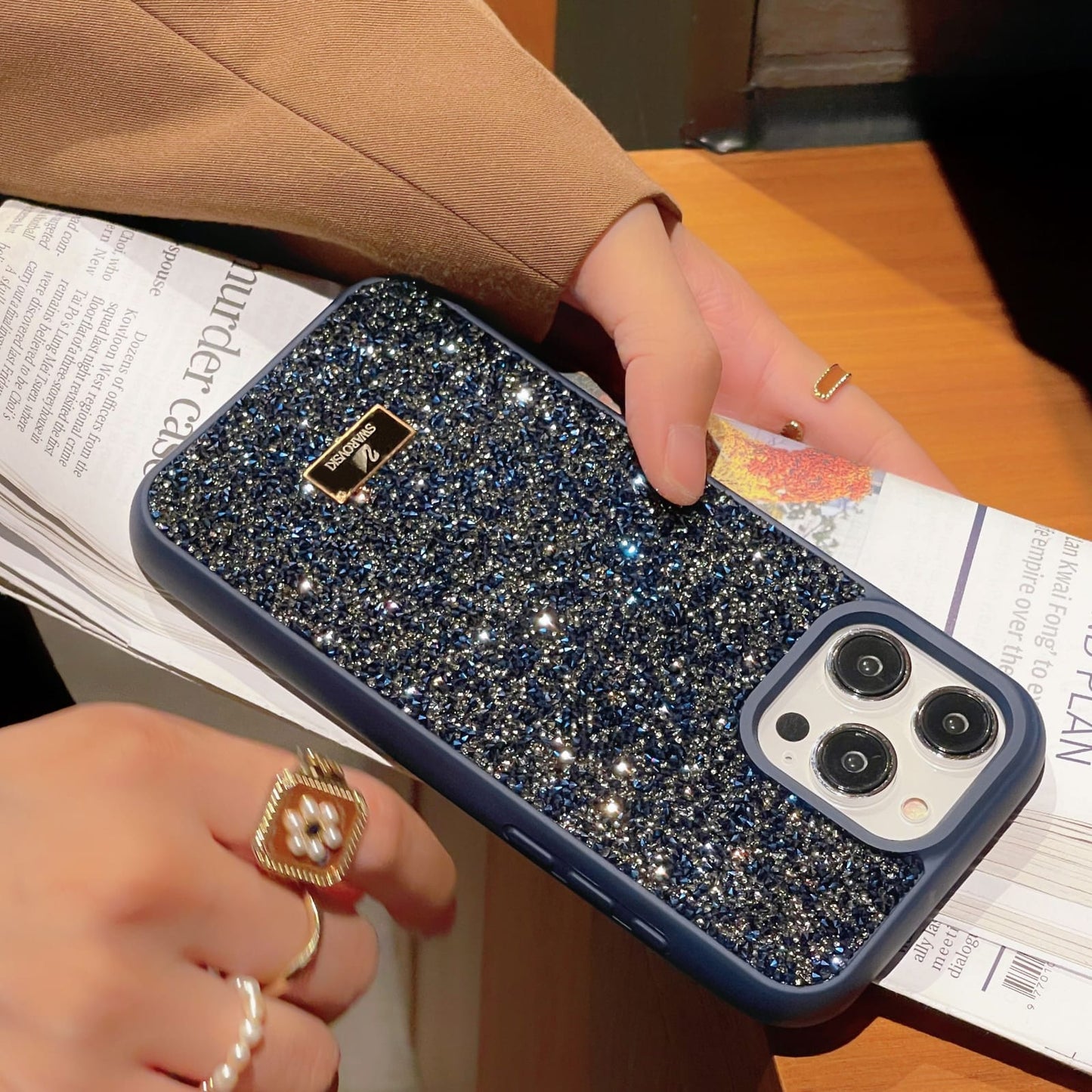 Swarovski Crystal Diamond Case | Luxury Glitter Shockproof Cover