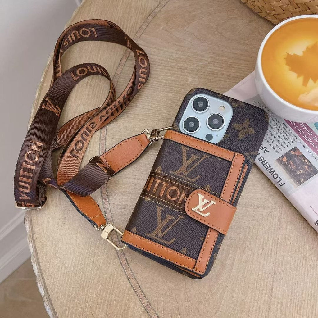 Luxury Branded Sling Case With Wallet