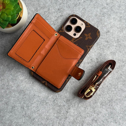 Luxury Branded Sling Case With Wallet