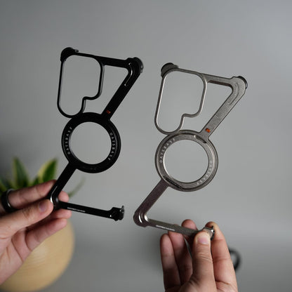 Galaxy S26 Ultra Z Shape Aluminum Metal Rotating Kickstand Frameless Design