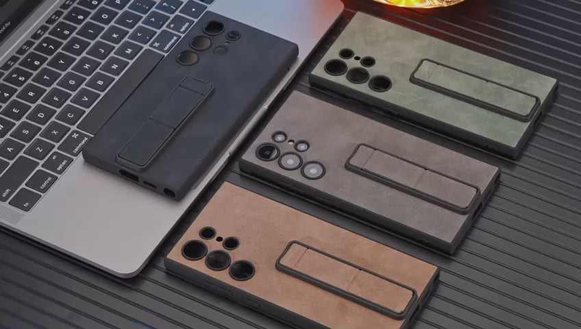 Samsung S24 / Ultra– Matte PU Leather Cover & Case