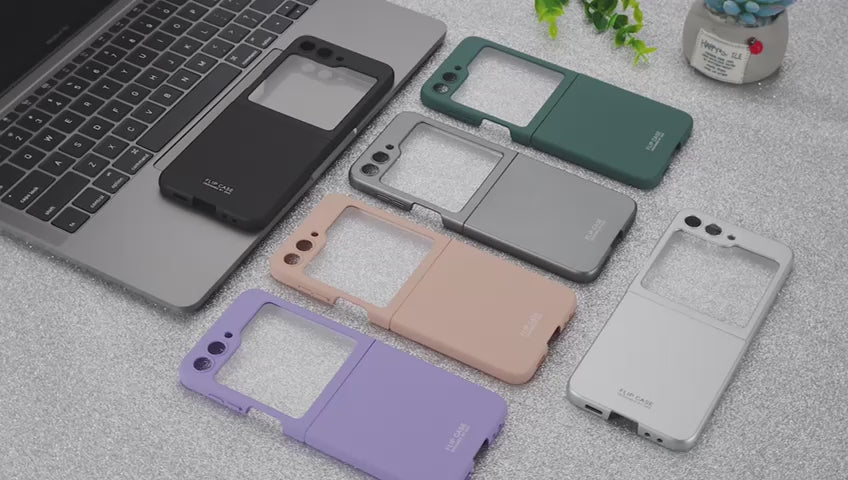 Galaxy Z Flip 6 – Ultra-Thin PC + Glass Cover & Case