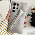 Samsung Galaxy S25 Ultra – Silicone Phone Cover with Built-in Lip Tint Holder